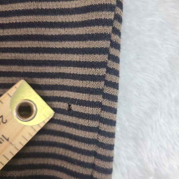 Pom Pom Frank Owen Vintage Sweater Wool Leather Batwing Sleeve Brown‎ Black Sz S - Picture 9 of 15